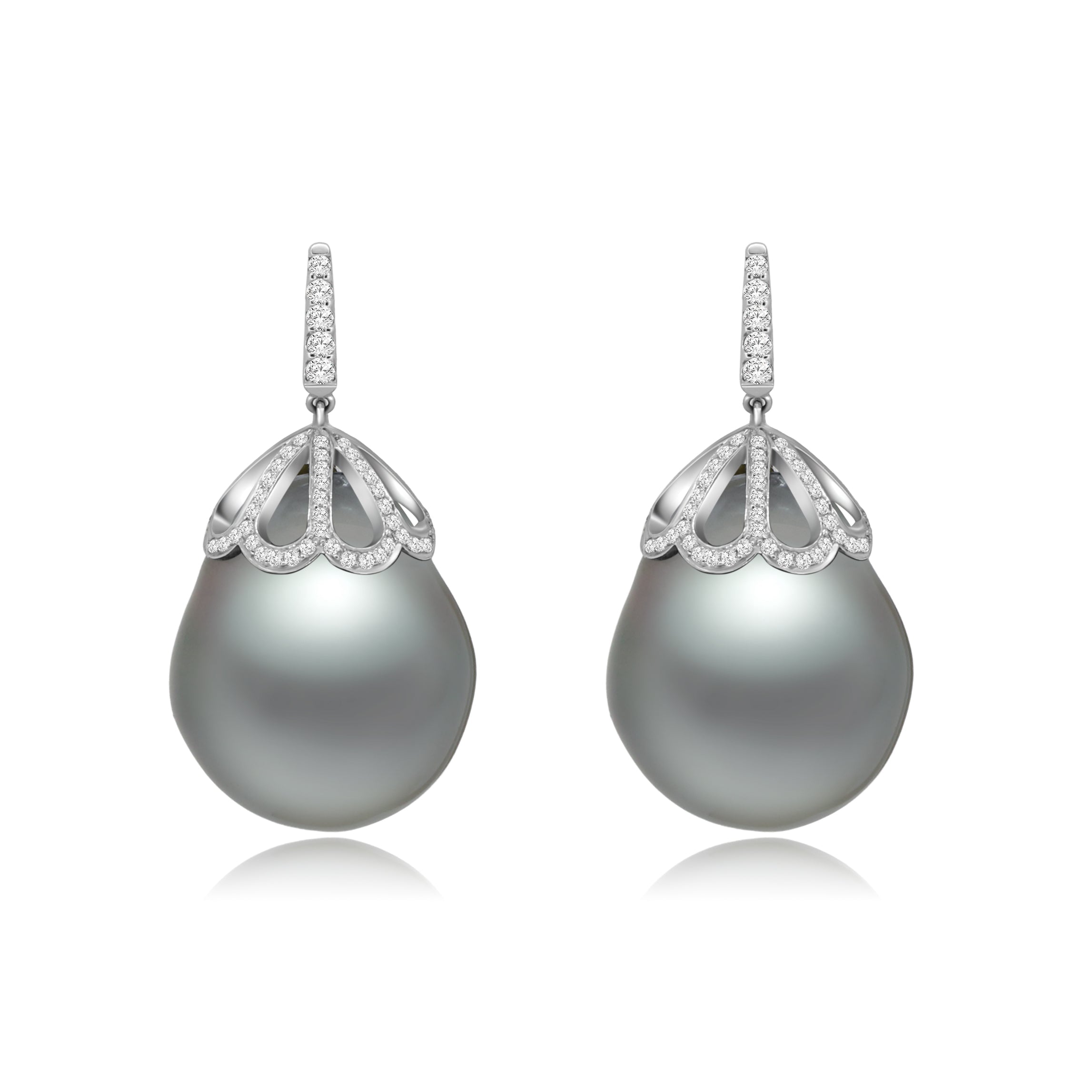 Black Pearl Earrings - Winfrey H.