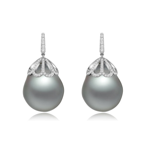 Black Pearl Earrings - Winfrey H.