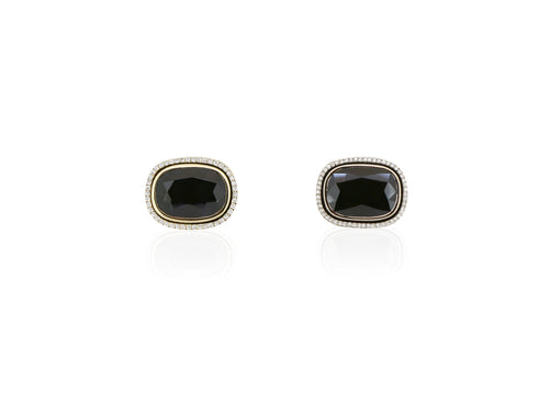 Black Spinel Cufflinks - Winfrey H.