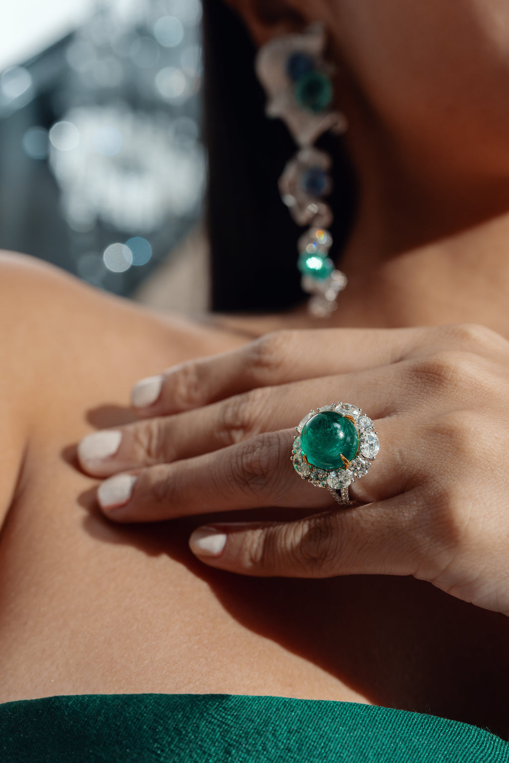 Colombian Emerald Diamond Ring - Winfrey H.