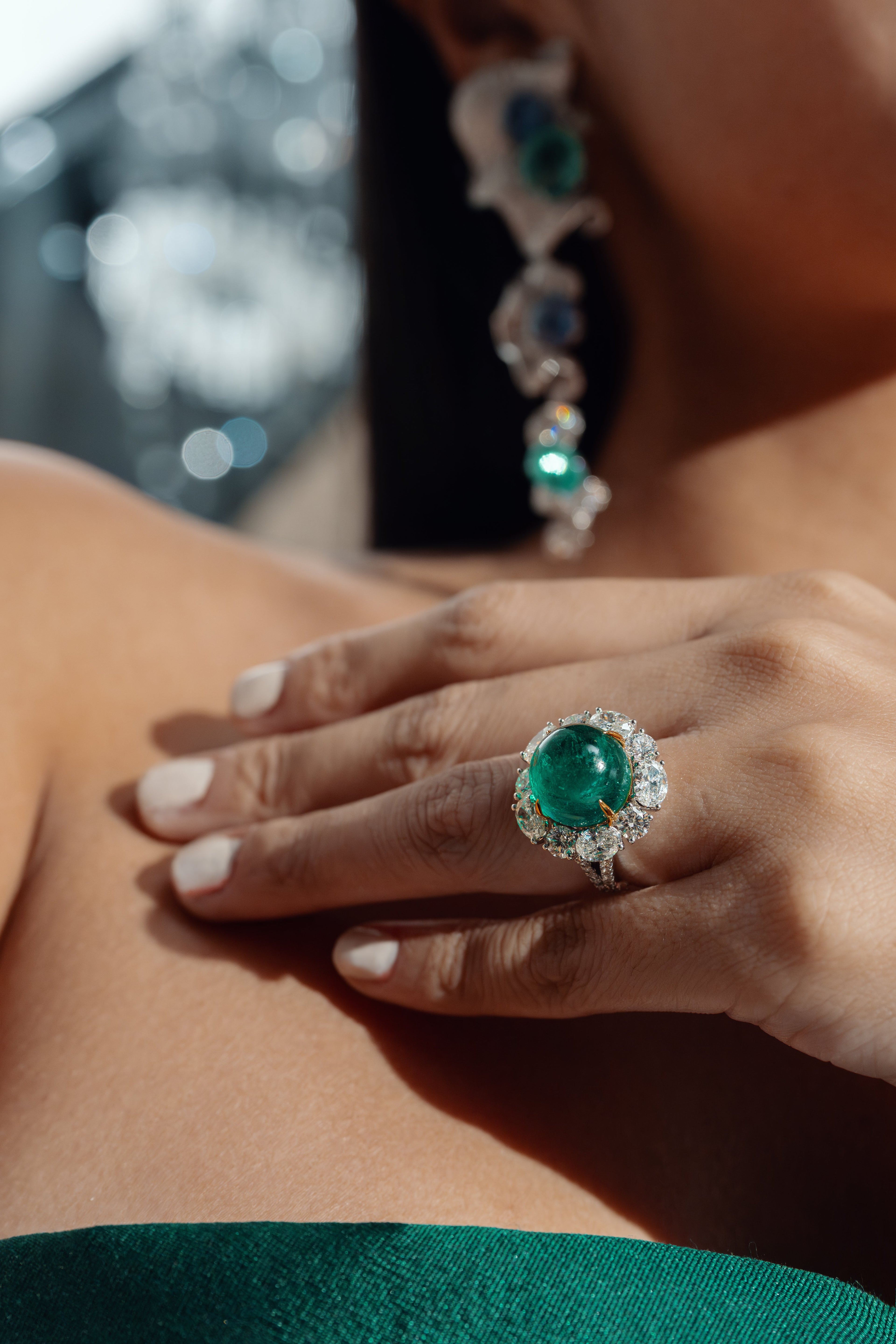 Colombian Emerald Diamond Ring - Winfrey H.
