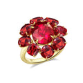 Crimson Bloom Ruby Ring - Winfrey H.