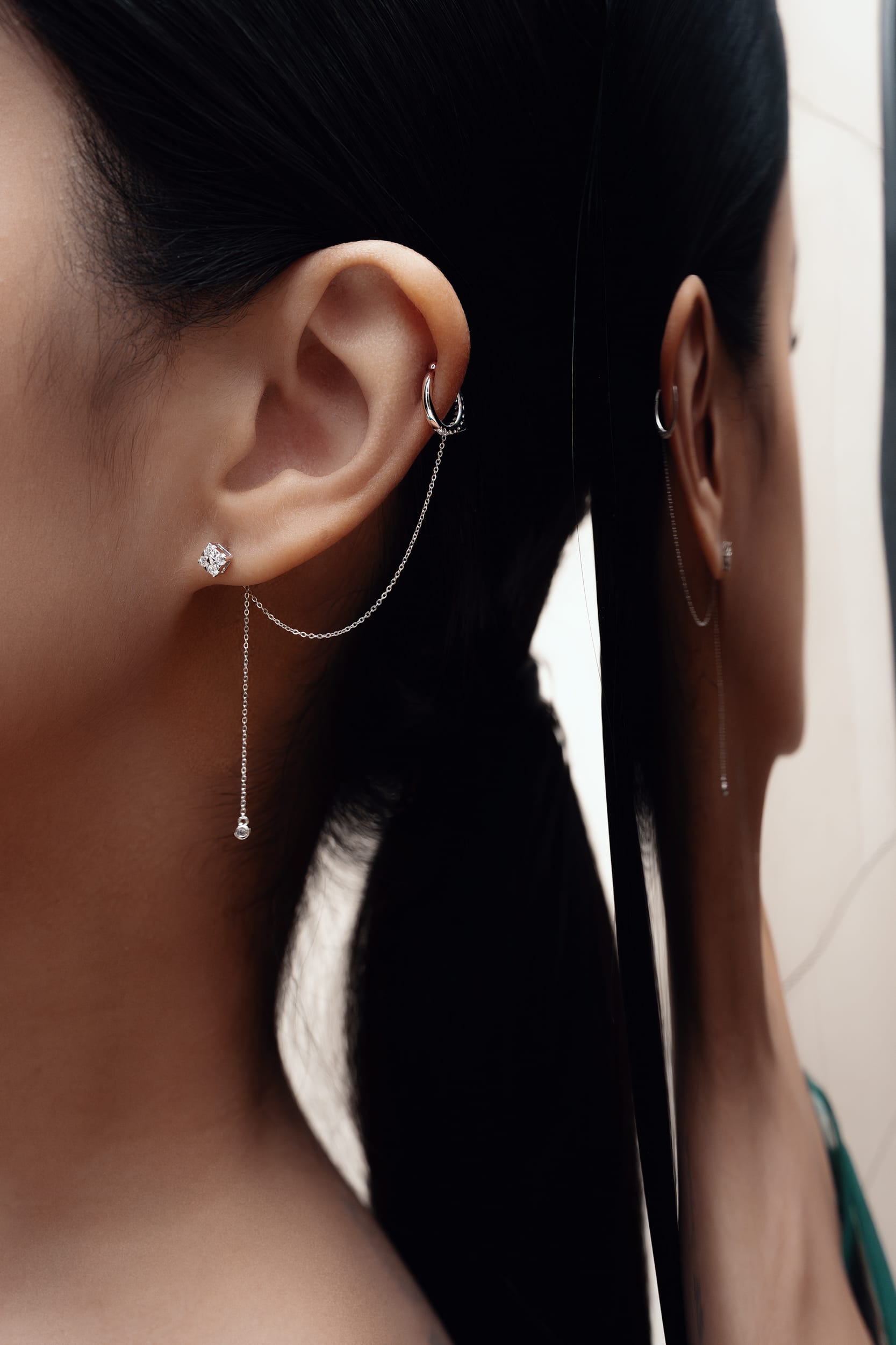 Diamond Ear Cuff - Winfrey H.