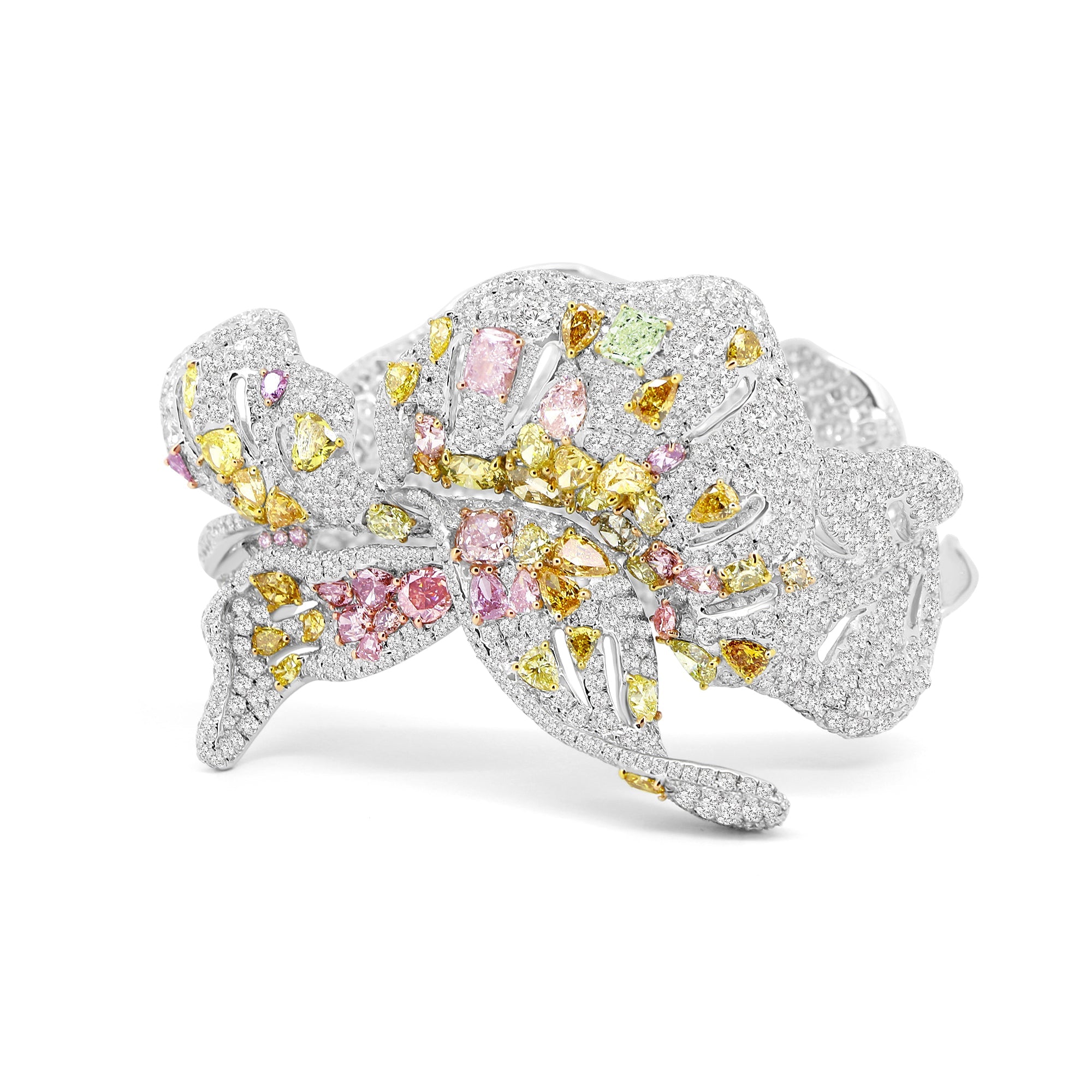Floral Sonata Multi - Colored Diamond Bracelet - Winfrey H.