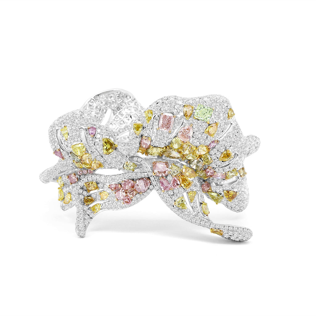 Floral Sonata Multi - Colored Diamond Bracelet - Winfrey H.