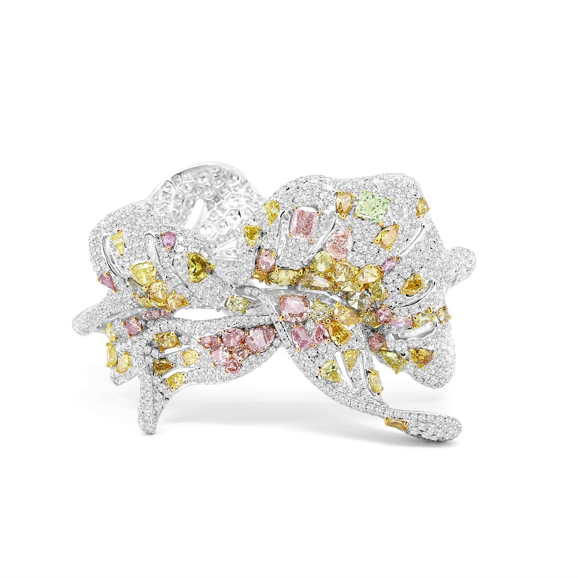 Floral Sonata Multi - Colored Diamond Bracelet - Winfrey H.