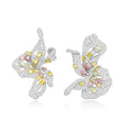 Floral Sonata Multi - Colored Diamond Earrings - Winfrey H.
