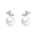 Geometric Pearl Earrings - Winfrey H.