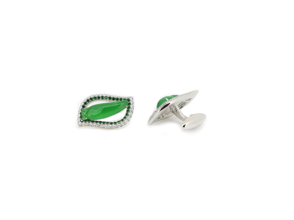 Jade Cufflinks - Winfrey H.