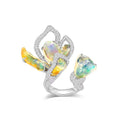 Opalescent Fire Opal and Diamond Ring - Winfrey H.