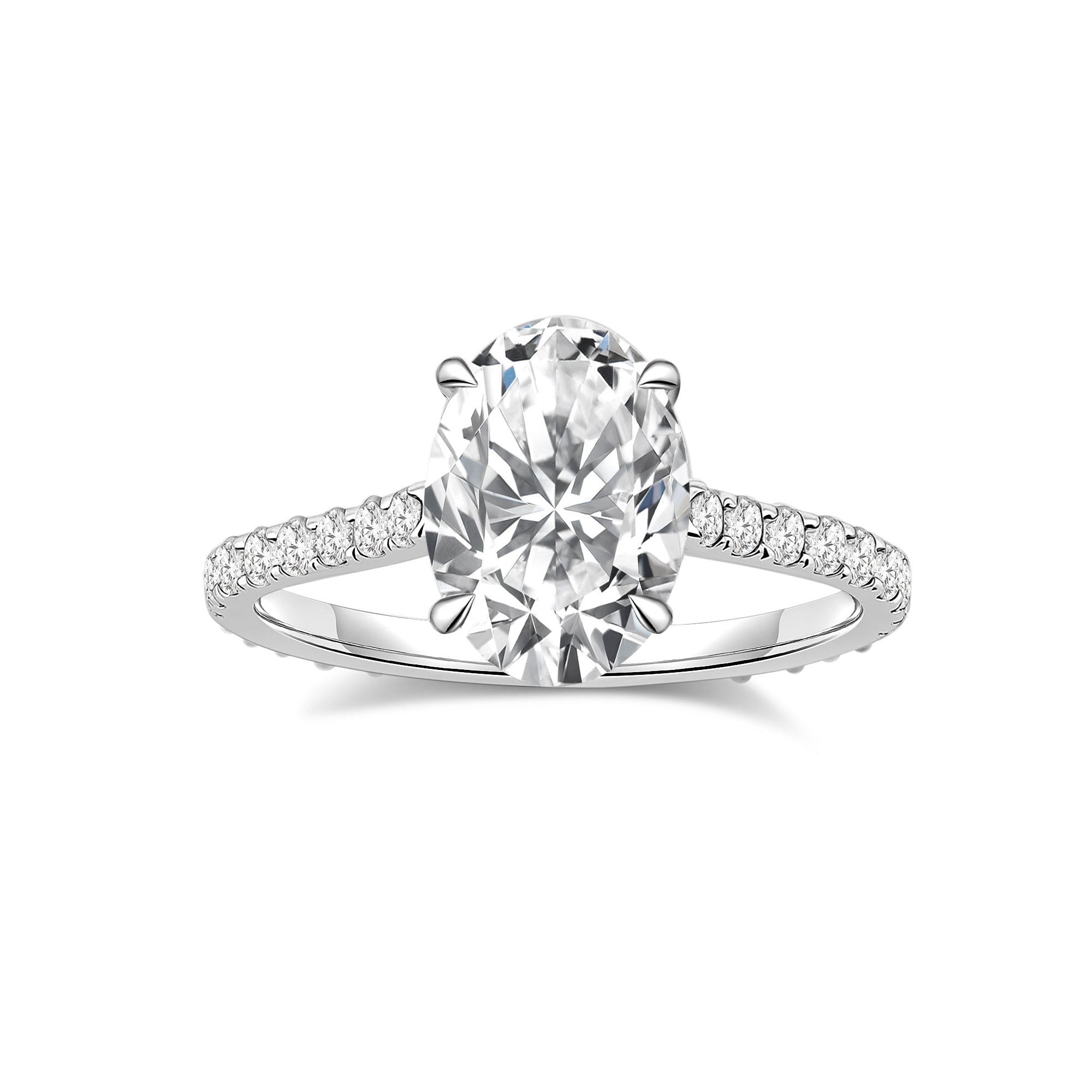 Oval Diamond Engagement Ring - Winfrey H.