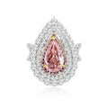 Pink Pear Diamond Ring - Winfrey H.