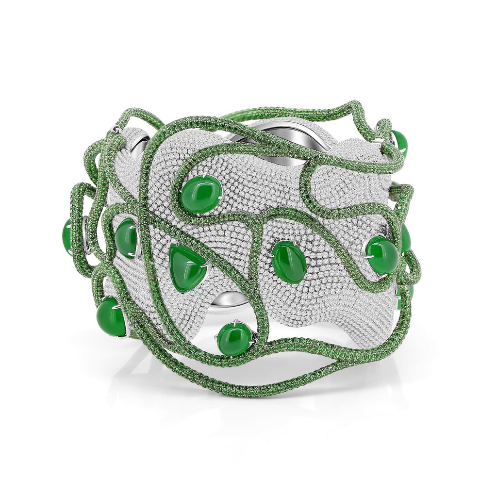Radiant Jade Symphony Bracelet - Winfrey H.