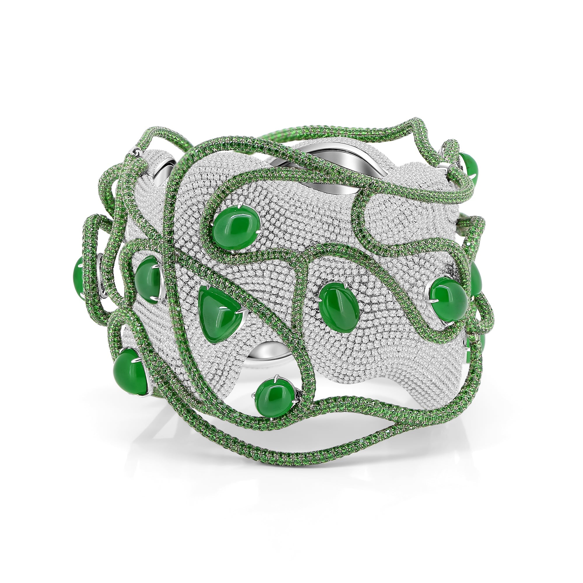 Radiant Jade Symphony Bracelet - Winfrey H.
