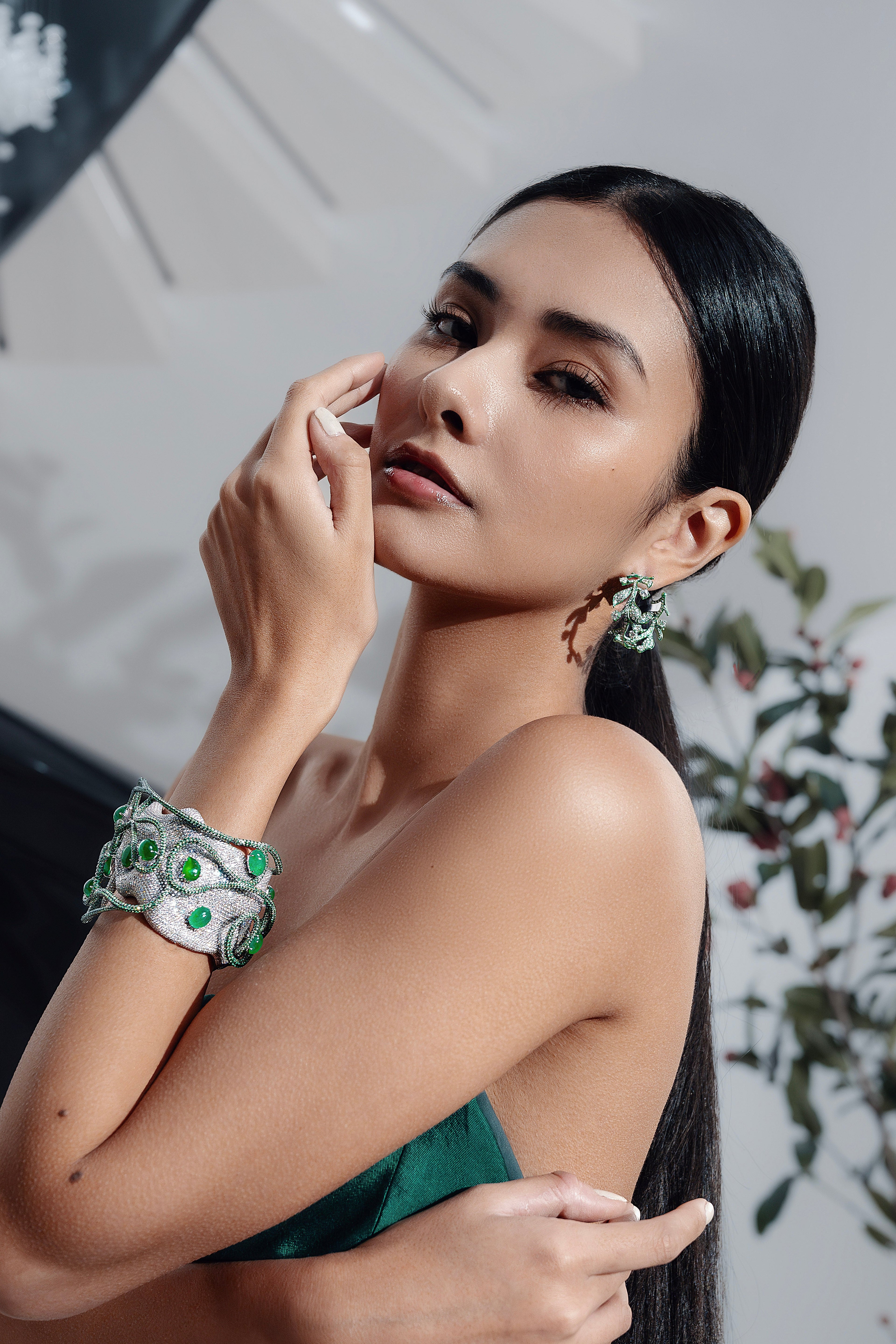 Radiant Jade Symphony Bracelet - Winfrey H.