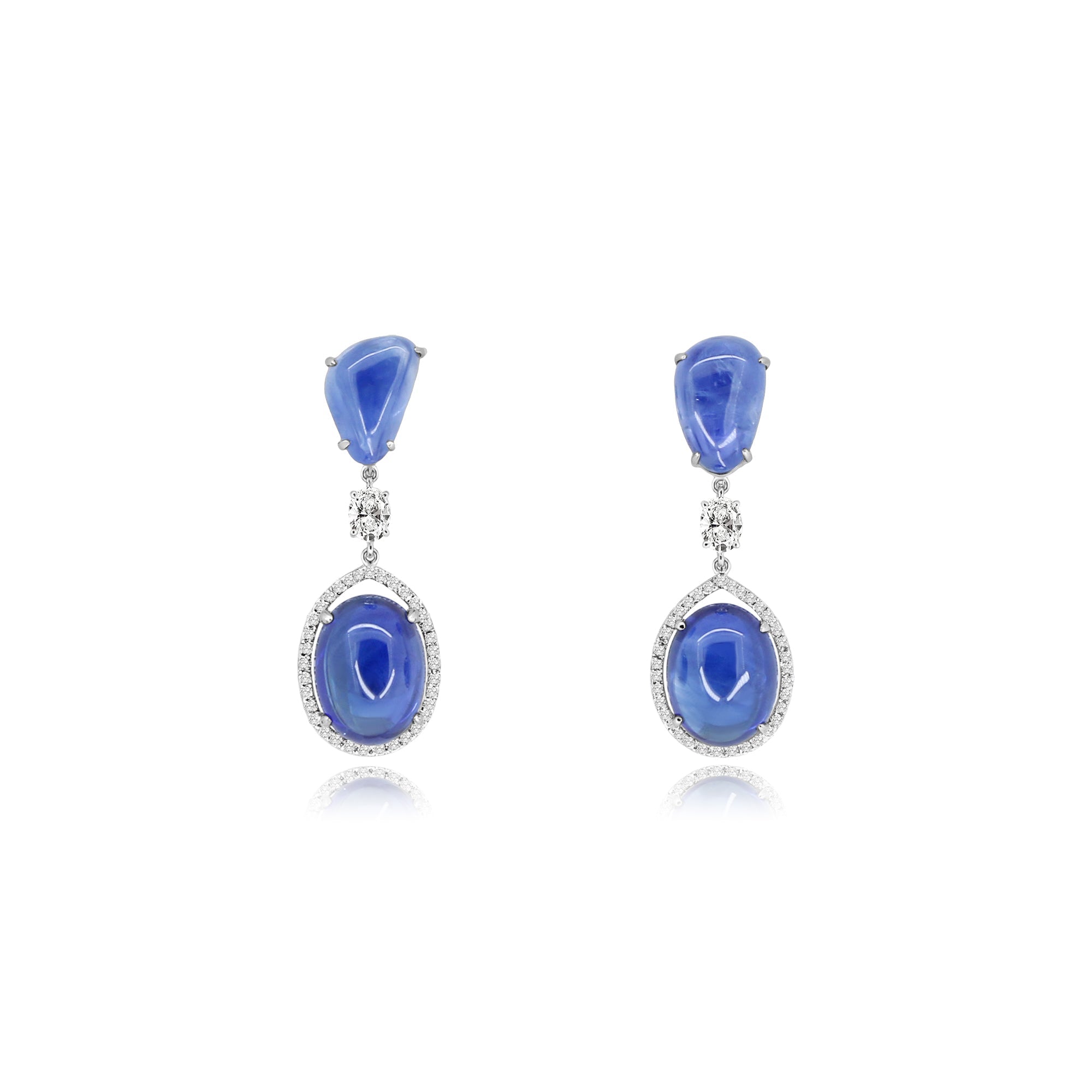 Royal Sapphire Earrings - Winfrey H.