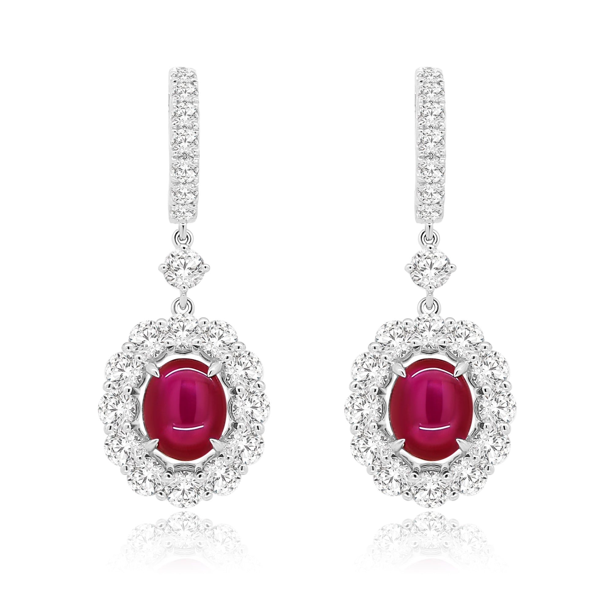 Star Ruby Drop Earrings - Winfrey H.
