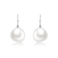 White South Sea Pearl Drop Earrings - Winfrey H.